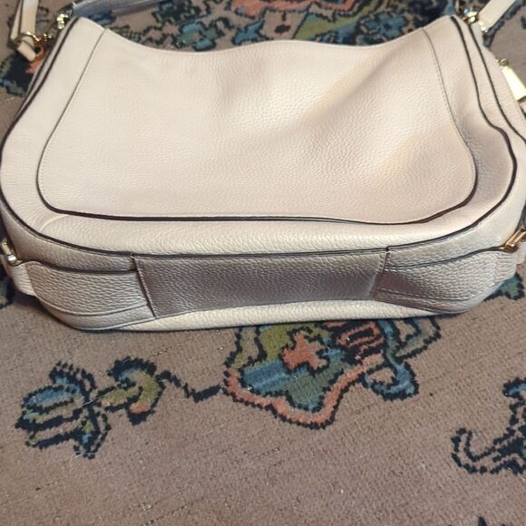 OYSTER  Michael Kors Julia Convertible oyster Leather Shoulder Bag - Picture 5 of 12